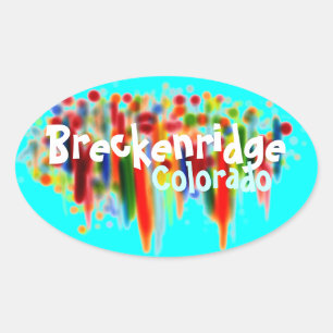 Sticker Ovale Colorado de Breckenridge