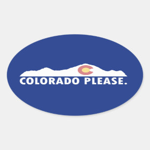 Sticker Ovale Colorado please
