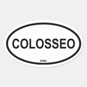 STICKER OVALE COLOSSEO