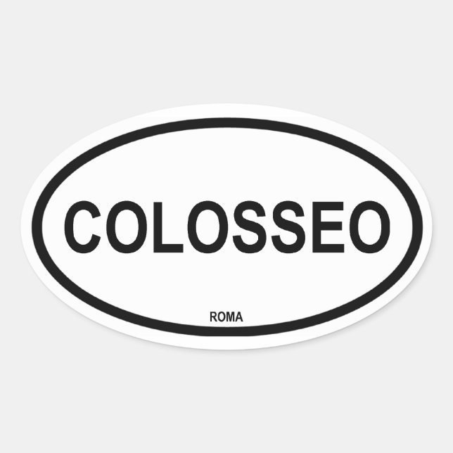STICKER OVALE COLOSSEO (Devant)