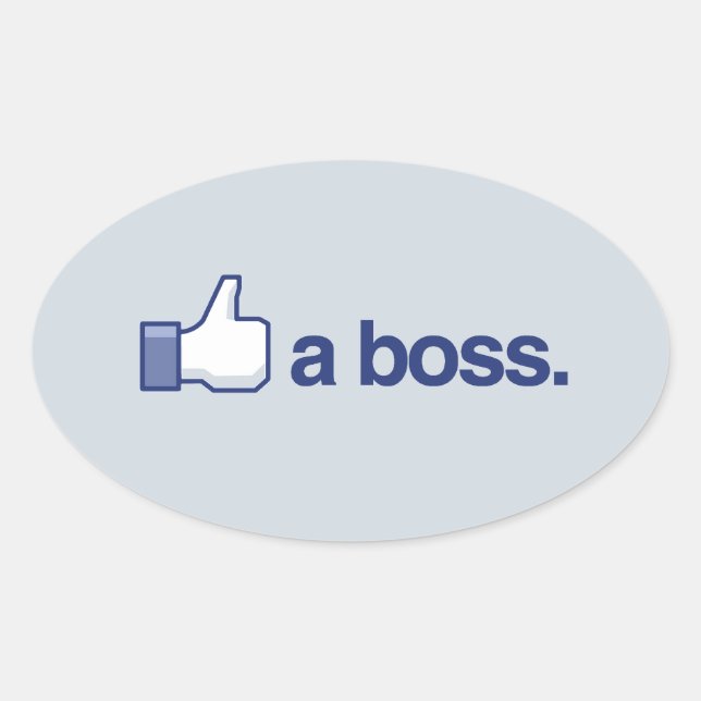 Sticker Ovale COMME UN BOSS -.png (Devant)