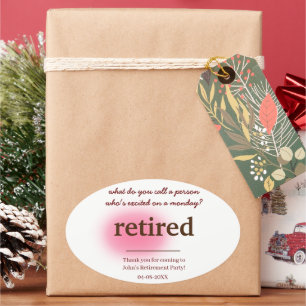 Sticker Ovale comment appelez-vous une personne qui est excitée