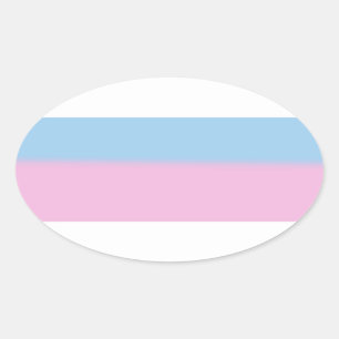 STICKER OVALE CONCEPTION DE STRIPES DE PRIME INTERSEXE