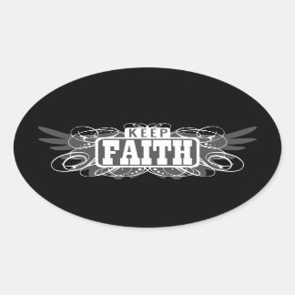 Sticker Ovale Conserver la foi