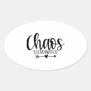 Sticker Ovale coordonnateur du chaos