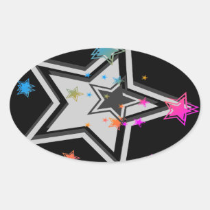Sticker Ovale Corey Tiger 80s Stars Vintage