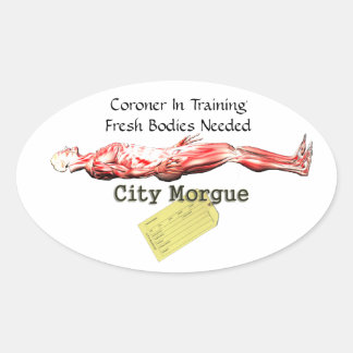 Sticker Ovale Coroner en formation
