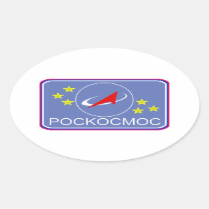 Sticker Ovale Correction de vol de Roscosmos