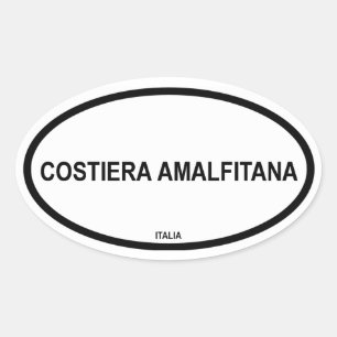 STICKER OVALE COSTIERA AMALFITANA