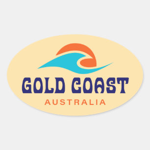 Sticker Ovale Côte d'Or Australie