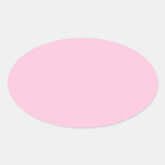 Sticker Ovale Coton bonbon rose