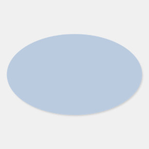 Sticker Ovale couleur bleu
