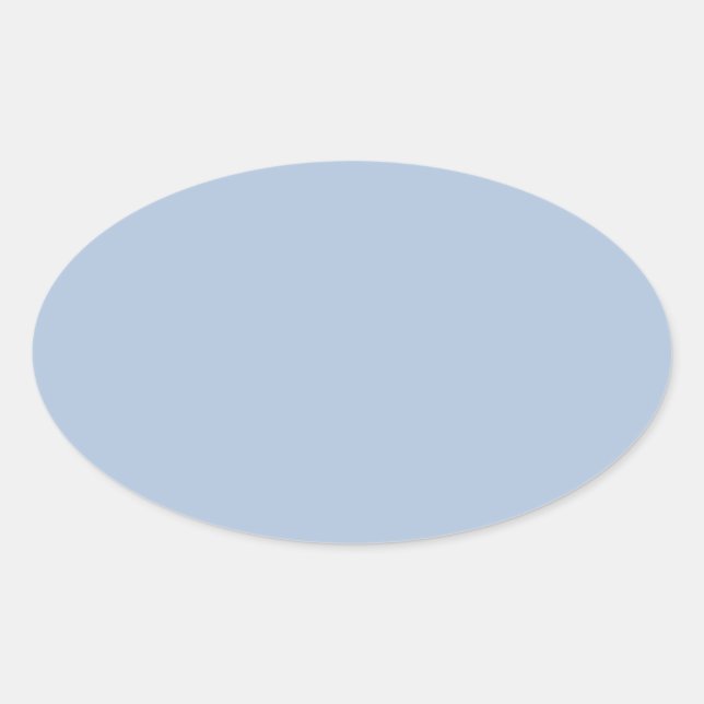 Sticker Ovale couleur bleu (Devant)