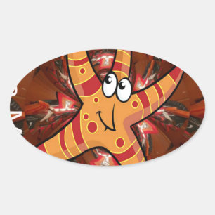 Sticker Ovale Couleur en cours