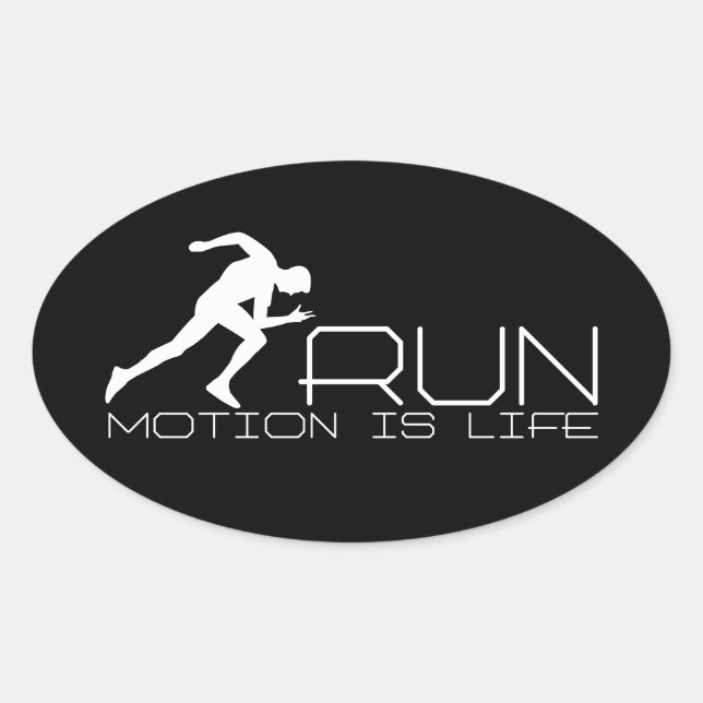 Sticker Ovale Coureur (Devant)