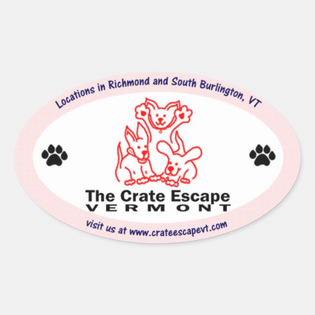 Sticker ovale Crate Escape (Devant)