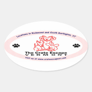 Sticker ovale Crate Escape