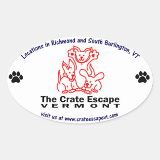 Sticker ovale Crate Escape