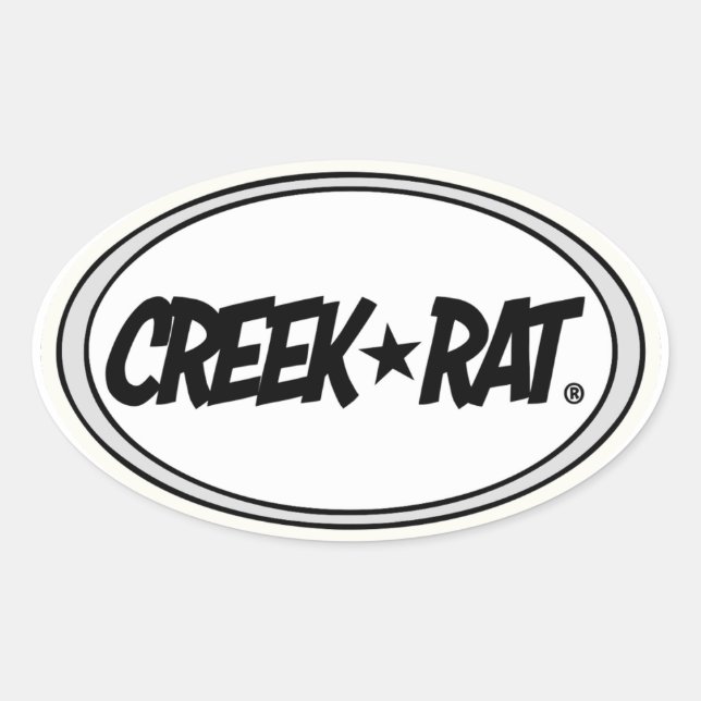 Sticker Ovale Creekrat Cartoon Studios - Creek Rat (Devant)
