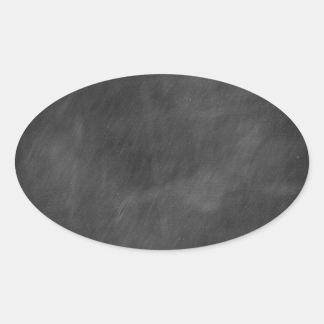 Sticker Ovale Créer ses propres conceptions de tableau noir - aj (Devant)