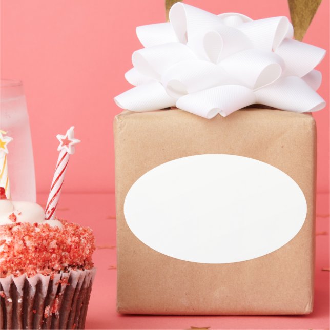 Sticker Ovale Créez votre propre personnalisation (Fête)