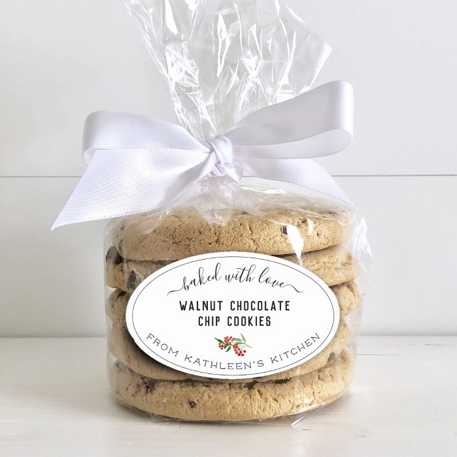 Sticker Ovale Créez Votre Propre Végétation Cuite Avec Amour (Create Your Own Greenery Baked With Love Oval Sticker)