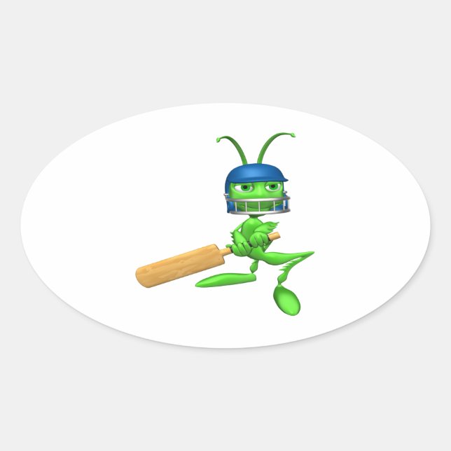Sticker Ovale Cricket (Devant)