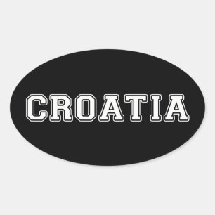 Sticker Ovale Croatie