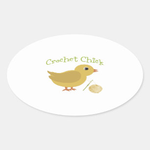 Sticker Ovale Crochet