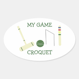 Sticker Ovale Croquez Mon Jeu