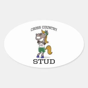 Sticker Ovale Cross Country Stud