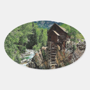 Sticker Ovale Crystal Mill Colorado
