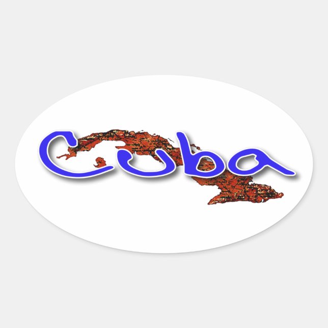 Sticker Ovale Cuba (Devant)
