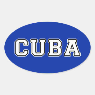 Sticker Ovale Cuba