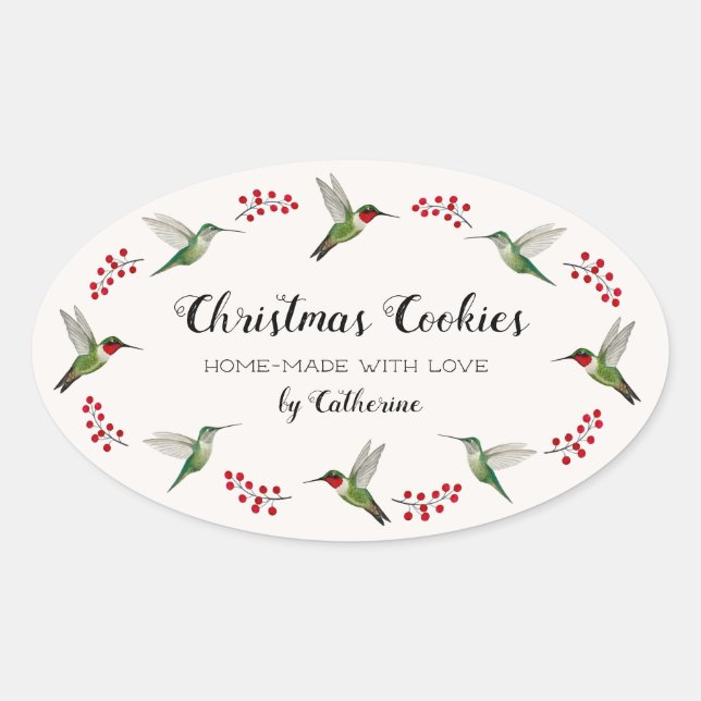 Sticker Ovale Custom Hummingbird   (Devant)