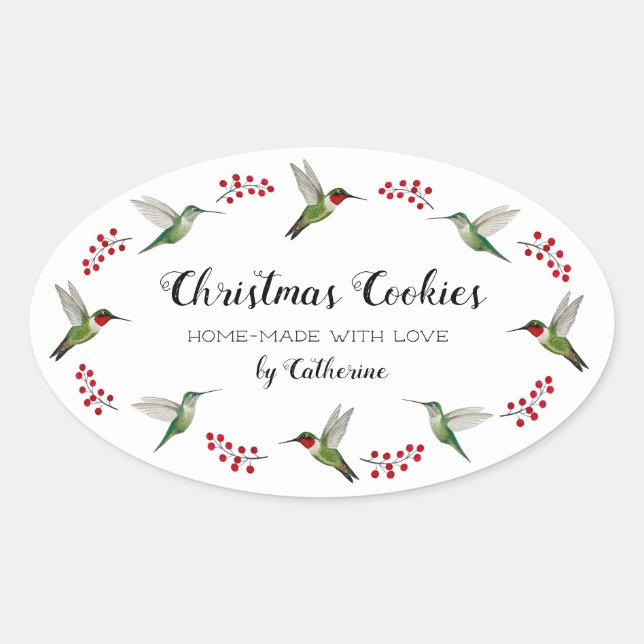 Sticker Ovale Custom Hummingbird   (Devant)