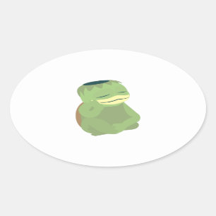 Sticker Ovale Cute Kappa