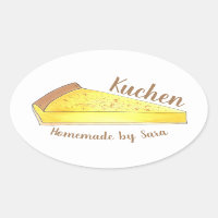 Dakota Kuchen Slice de gâteau de dessert allemand