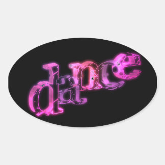 Sticker Ovale Danse 02