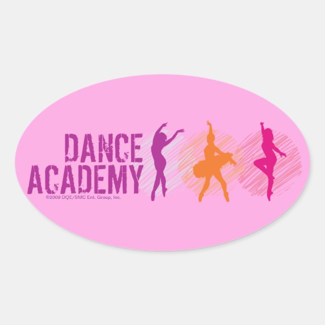 Sticker Ovale Danse Academy Colour Dancers Logo (Devant)
