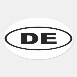 Sticker Ovale De Delaware
