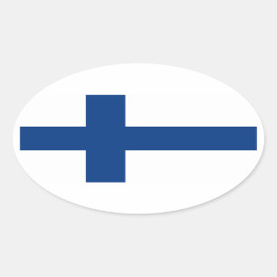 Sticker ovale de Finlande
