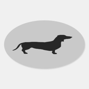 Sticker ovale de la nation Doxie-Land