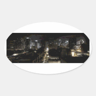 Sticker ovale de New York