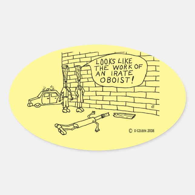 Sticker ovale de test mural (Devant)