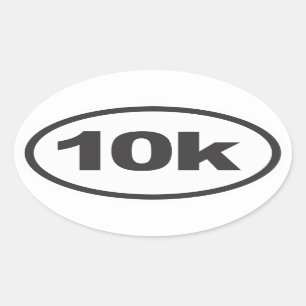 Sticker Ovale Décal ovale à exécution de 10 000