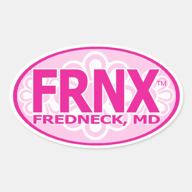 Sticker Ovale Décalque de FRNX Girlie (Devant)