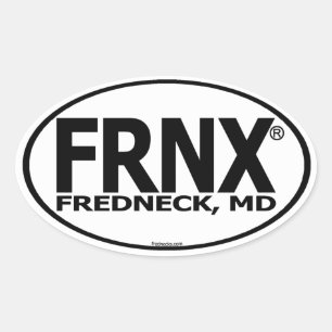Sticker Ovale Décalque d'original de FRNX