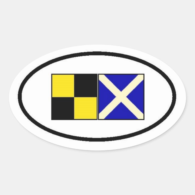 Sticker Ovale Découvrez le lac Minnetonka Oval (Devant)