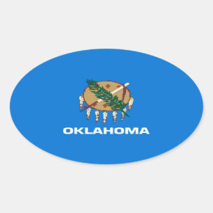 Sticker Ovale Design de l'Oklahoma State